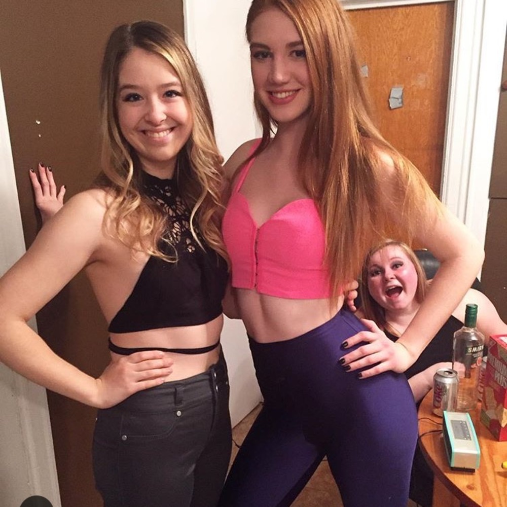 Hot pink crop top